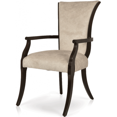 088/C  Raw or finished beech wood armchair, finishes to choice