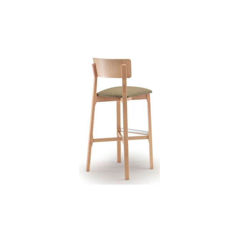 094/SG  Raw or finished ash wood stool, finishes to choice