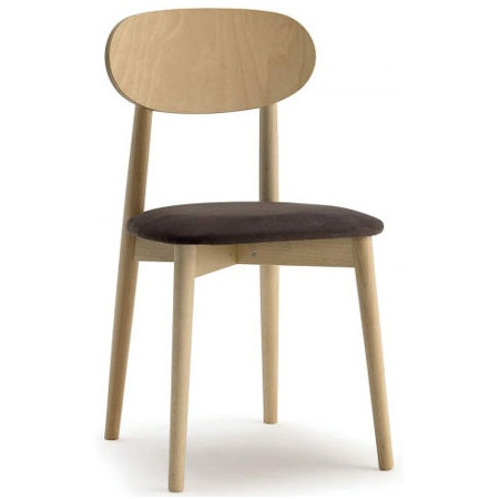 098  Raw or finished beech wood chair, finishes to choice