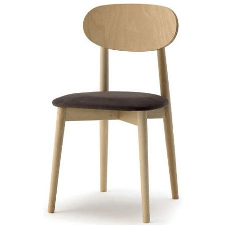 098  Raw or finished beech wood chair, finishes to choice