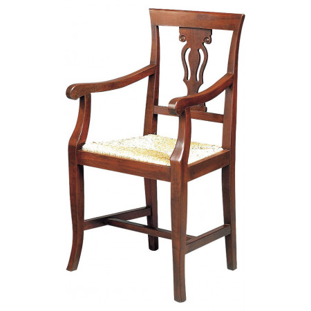 103/C  Raw or finished beech wood armchair, finishes to choice
