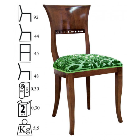106  Raw or finished beech or maple wood chair, finishes to choice