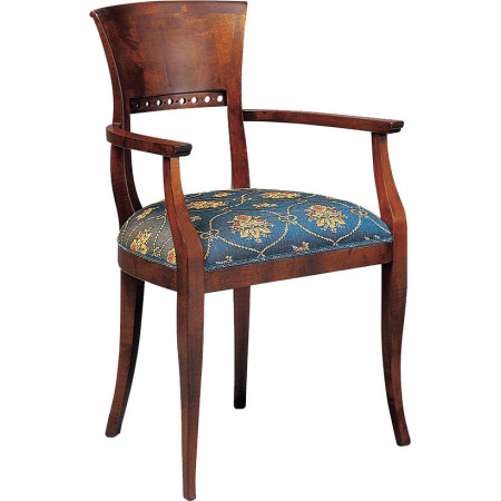 106/C  Raw or finished beech or maple wood armchair, finishes to choice