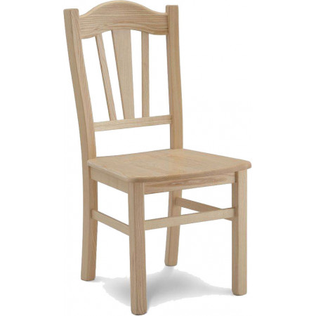 122  Raw or finished beech or ash wood chair, finishes to choice