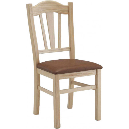 122  Raw or finished beech or ash wood chair, finishes to choice