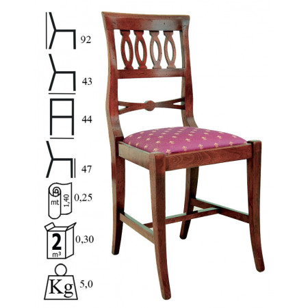 132  Raw or finished beech wood chair, finishes to choice