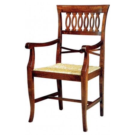 132/C  Raw or finished beech wood armchair, finishes to choice