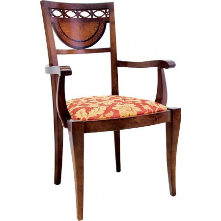 142/C  Raw or finished beech wood armchair, finishes to choice