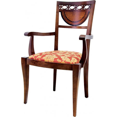 142/C  Raw or finished beech wood armchair, finishes to choice