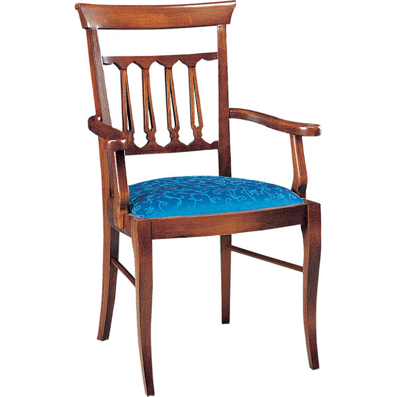147/C  Raw or finished beech wood armchair, finishes to choice