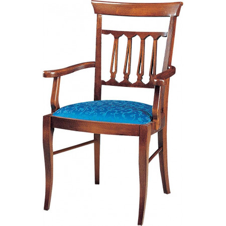 147/C  Raw or finished beech wood armchair, finishes to choice