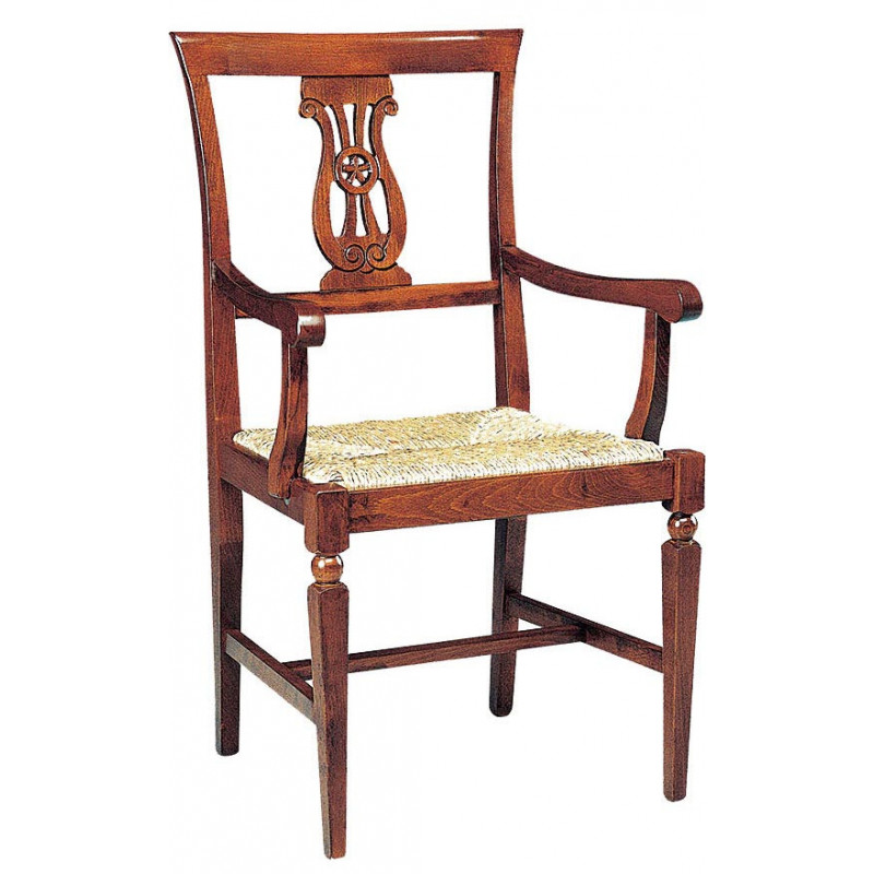 148/C  Raw or finished beech wood armchair, finishes to choice