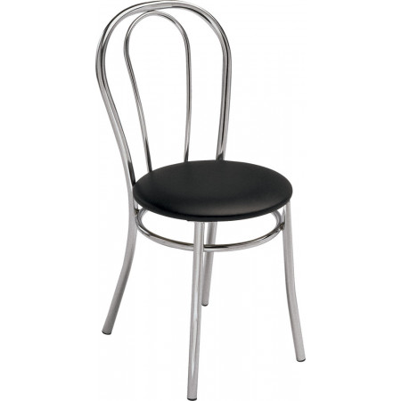 157  Chromed steel chair frame, wooden or upholstered seat