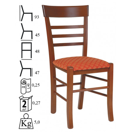 171  Raw or finished beech wood chair, finishes to choice
