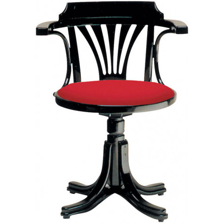 175  Beech wood swivel chair coffee or others lacquering finishes