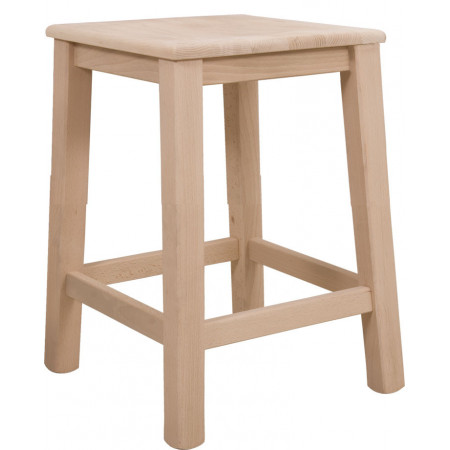 178  Raw or finished beech wood stool, finishes to choice
