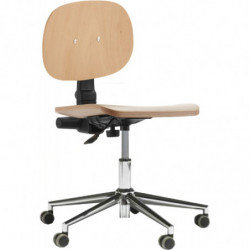 802  Woody work chair with wooden plywood seat natural finished