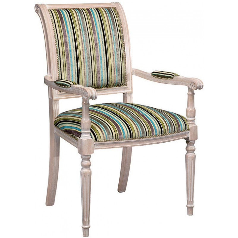 200/C  Raw or finished beech wood armchair, finishes to choice