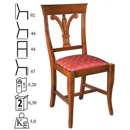 402  Raw or finished beech wood chair, finishes to choice