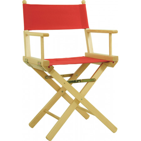 411  Regista beech wood folding chair, ecrù cotton fabric