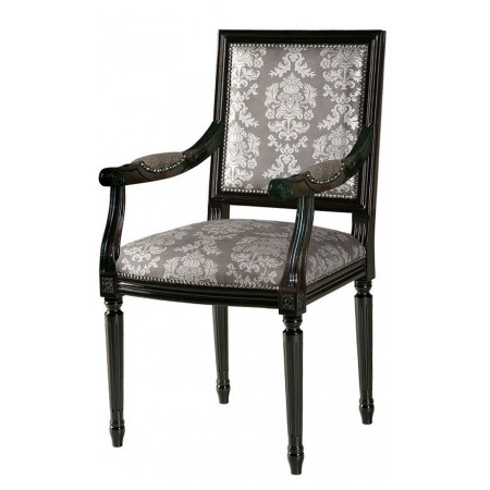413Q/C  Raw or finished beech wood square armchair, finishes to choice