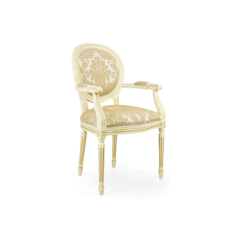 413/OC  Raw or finished bech wood oval  armchair, finishes to choice
