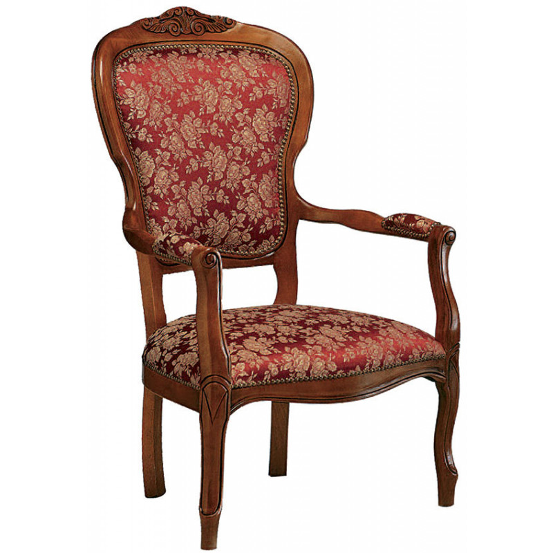 417/I   Raw or finished bech wood inlaid armchair, finishes to choice