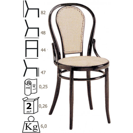 433/ST  Raw or finished beech wood chair, finishes to choice