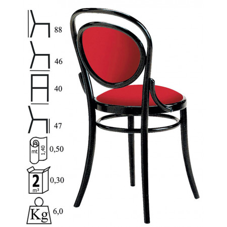 432/T  Raw or finished beech wood chair, finishes to choice