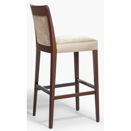 006/SG  Raw or finished beech wood stool, finishes to choice