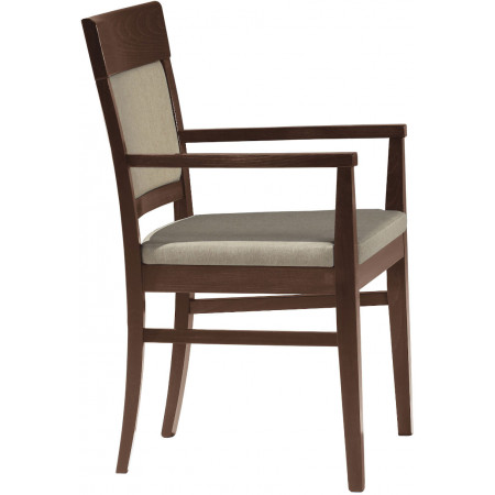 020/C  Raw or finished beech wood armchair, finishes to choice