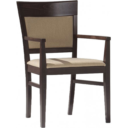 020/C  Raw or finished beech wood armchair, finishes to choice