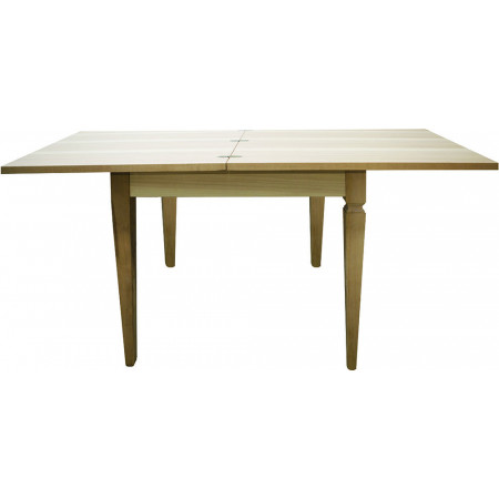 202/ECO  Walnut or white finished folding table, sword or turned legs