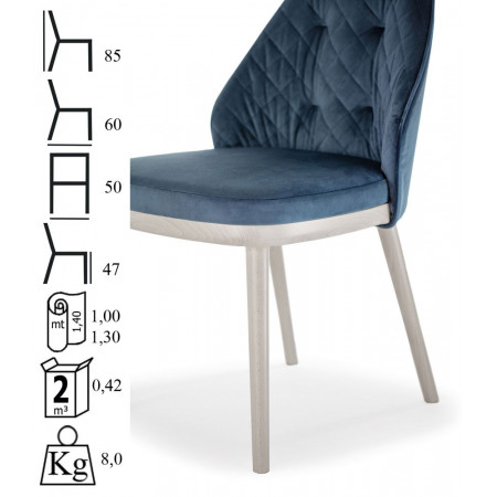 031  Raw or finished beech wood chair, finishes to choice