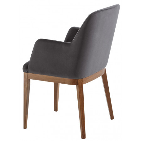 033/P  Raw or finished beech wood armchair, finishes to choice