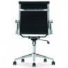 882T  High or low version Zeus Tappezzata office chair, leatherette 6 colour s upholstered seat