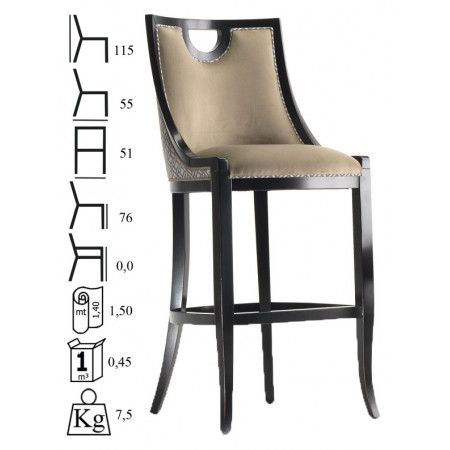 050/SG  Raw or finished beech wood stool, finishes to choice