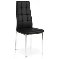 935  sedia cromata tappezzata ecopelle 4 colori