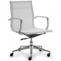 882RV  Zeus Rete waiting-visitors chair, netting upholstered 3 colours availables