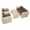 735ND  Outdoor use sofa black, burned brown or beige colours