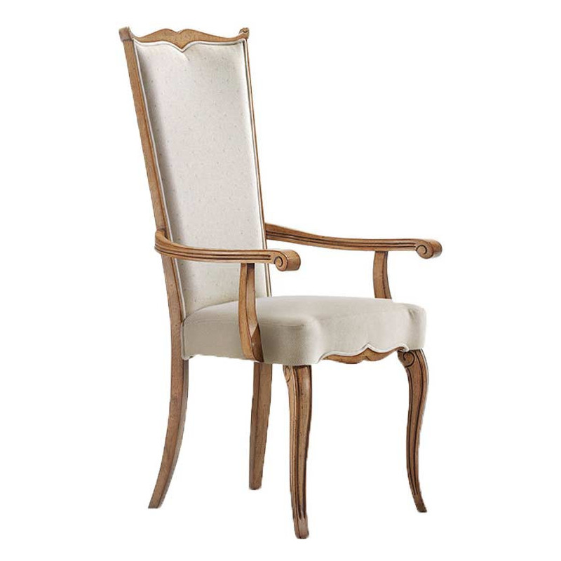 069/C  Raw or finished beech wood armchair, finishes to choice