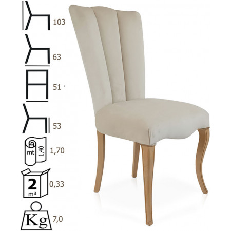 087  Raw or finished beech wood chair, finishes to choice