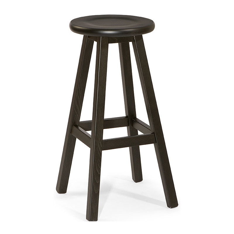 090  Raw or finished beech wood stool, finishes to choice