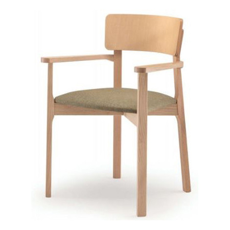 094/C  Sedia capotavola in frassino grezza o finita, finiture a scelta