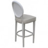 764SG   Varnished aluminium stool polyester covered