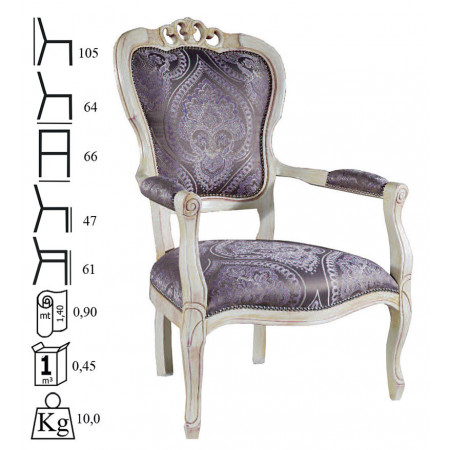 417/F  Raw or finished armchair, finishes to choice