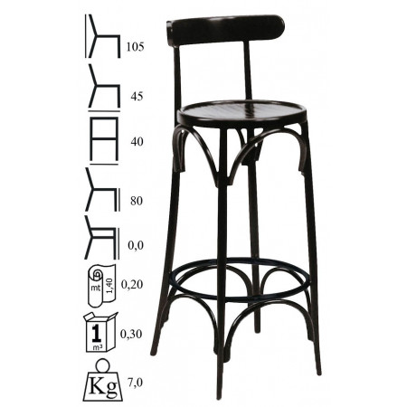457  Raw or finished beech wood stool, finishes to choice