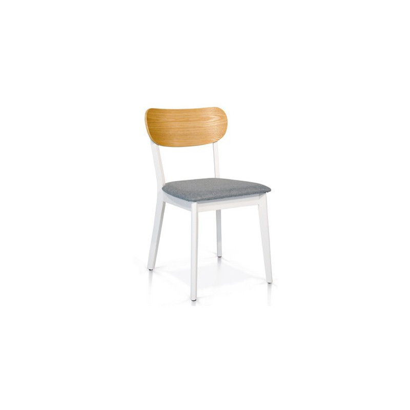 938 Two tone white-natural finished chair 938 Two tone white-natural finished chair