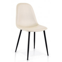 939   Metal chair frame leatherette 3 colours upholstered seat