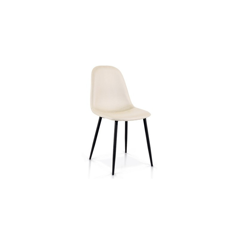 939   Metal chair frame leatherette 3 colours upholstered seat